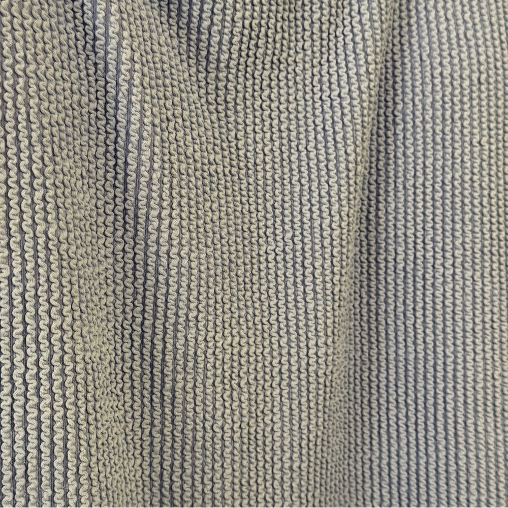 Light Blue Ribbed Swimsuit - Picture 3 of 9
